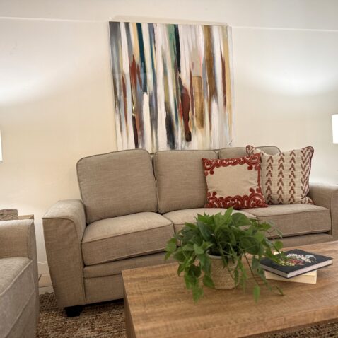 Volunteers delivering furniture