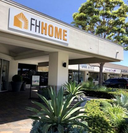 FH Home retail store exterior in Newport Beach