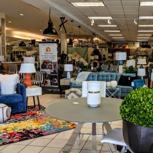 FH Home retail store interior in Newport Beach