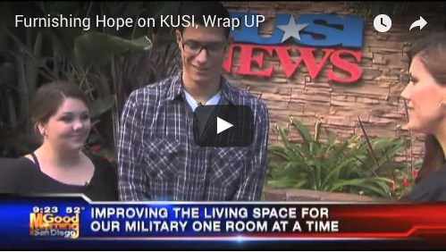 Furnishing Hope recipient family interviewed by KUSI San Diego news