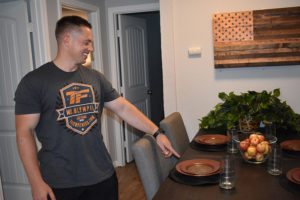 Newly furnished dining area